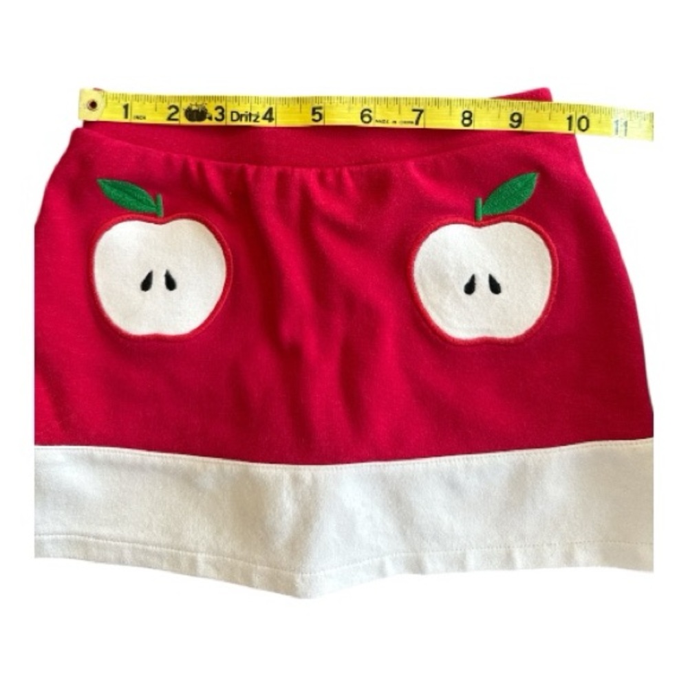 Gymboree Head of the Class Apple Ponte Skort Red 3T - Picture 5 of 6